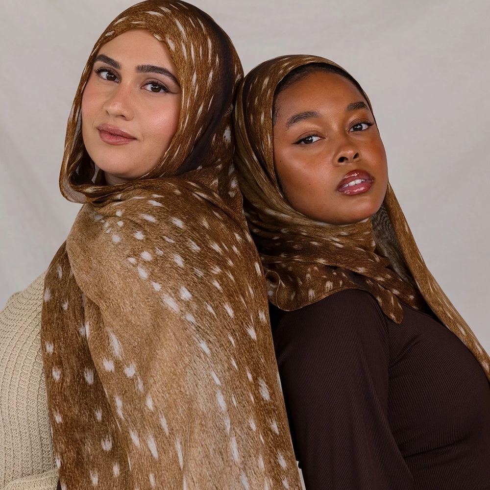 Vela Fawn Hijab | Animal Print Breathable Modal Hijab